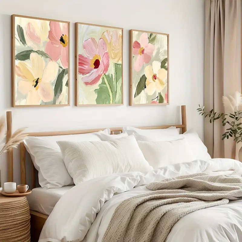 3pcs/Set Pastel Floral Canvas  – обзор и цена Home Decor Manufacturers