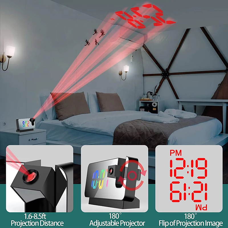 Projection Alarm Clock Desk Cl – обзор и цена Vintage Alarm Clock