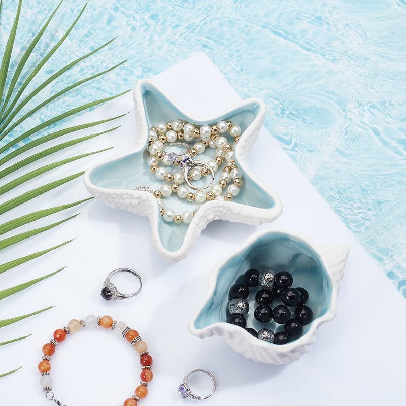 2 Pcs Ceramic Jewelry Tray Con – обзор и цена Ceramic Trinket Dish