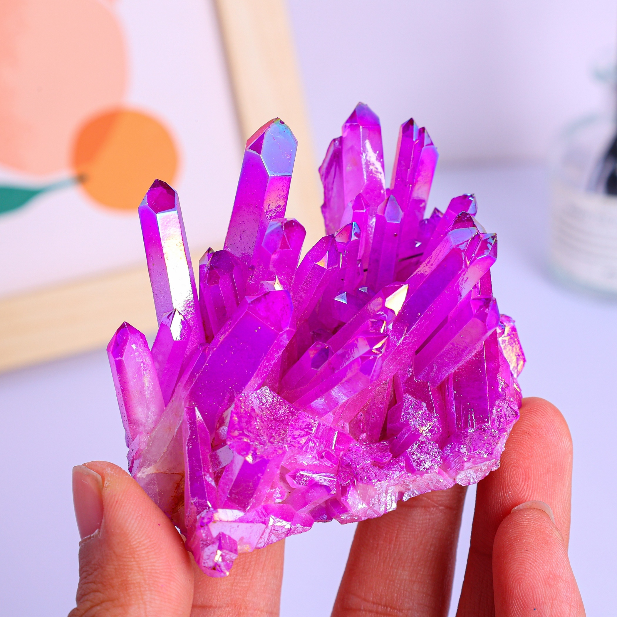 Natural Crystal Cluster Pink S – обзор и цена Home Decor Modern Organic