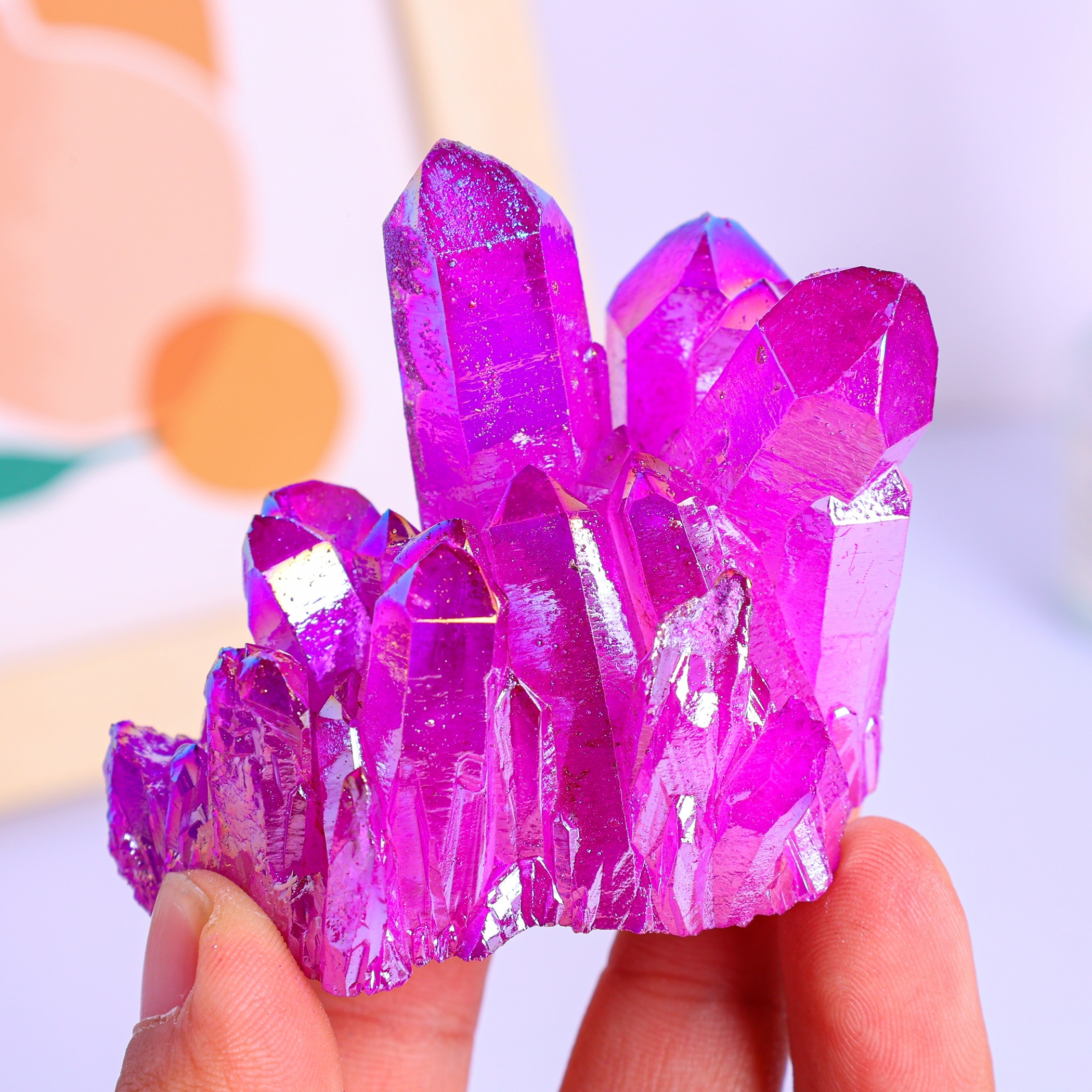 Natural Crystal Cluster Pink S – обзор и цена Home Decor Modern Organic