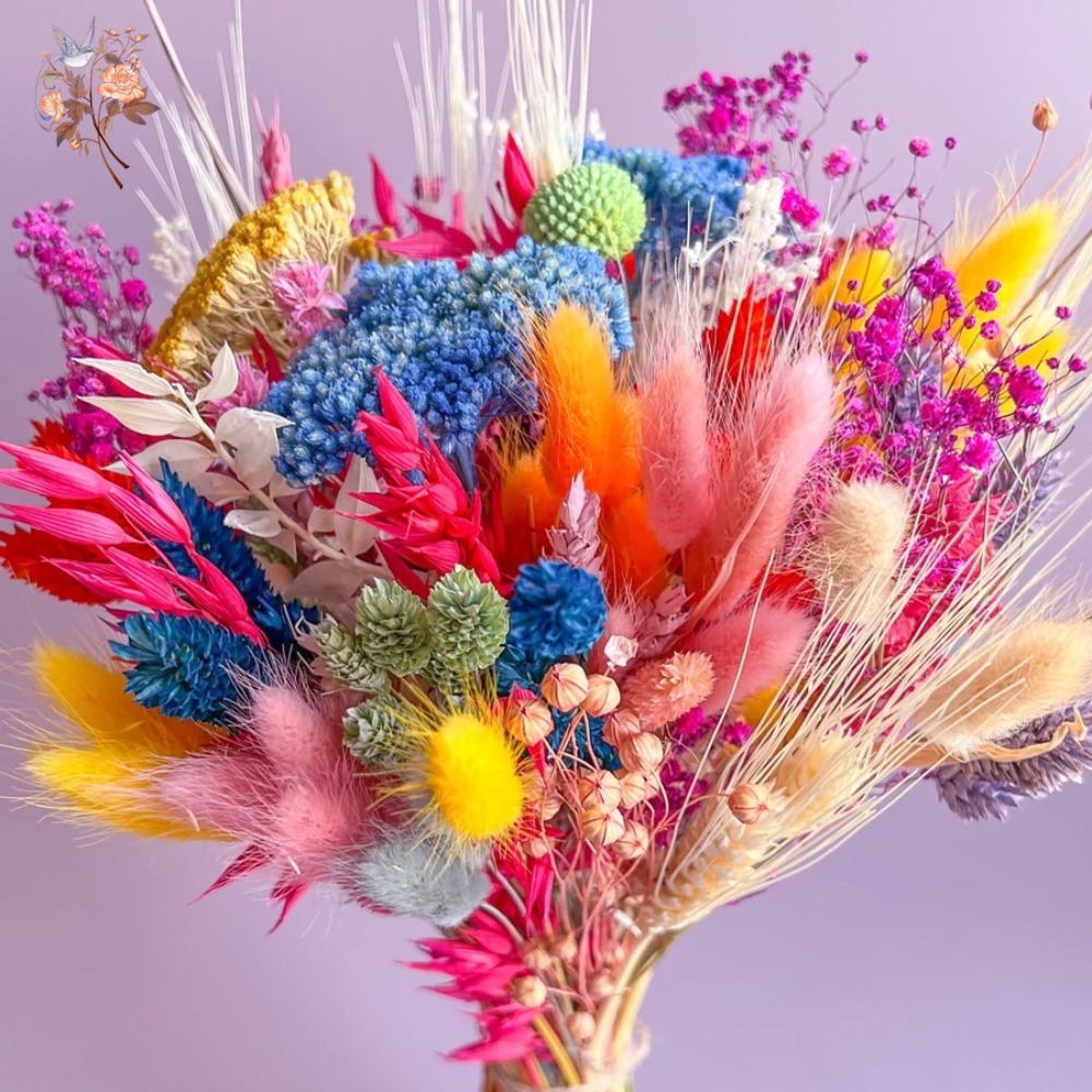 Colorful Dried Flowers Wedding – обзор и цена Dried Flower Bouquet