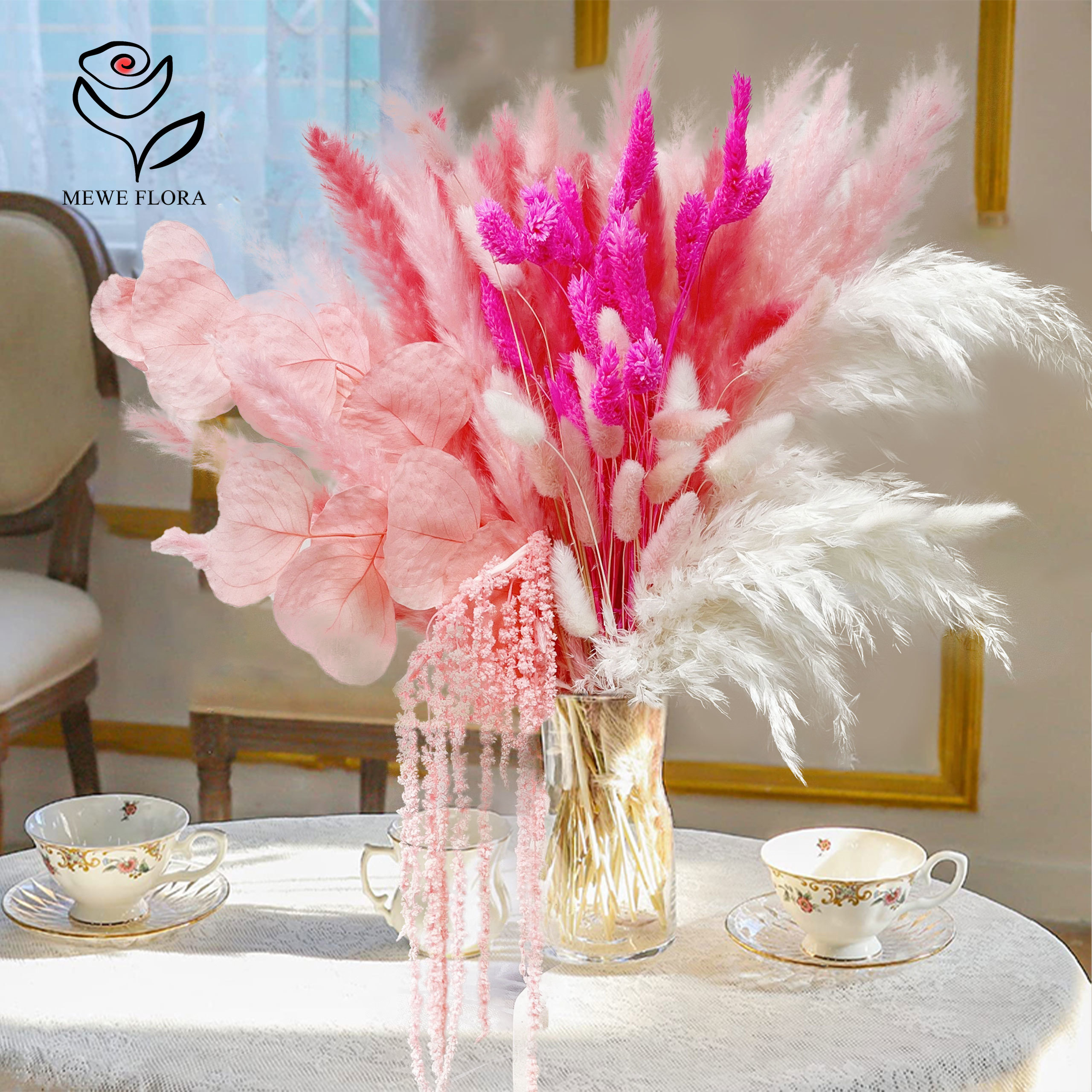 Natural Pampas Pink Dried Flow – обзор и цена Dried Flower Bouquet