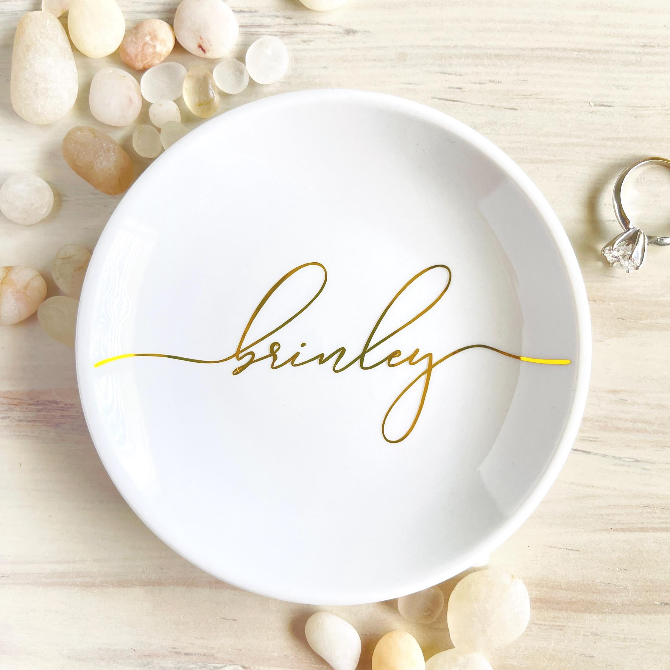 Personalized Ceramic Ring Dish – обзор и цена Ceramic Trinket Dish