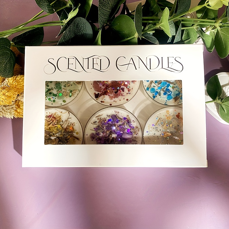 Set of 6 Scented Candles Fragr – обзор и цена Dried Flower Bouquet