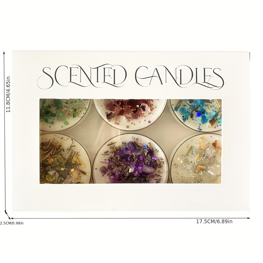 Set of 6 Scented Candles Fragr – обзор и цена Dried Flower Bouquet