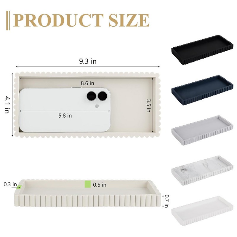 Silicone Fluted Edge Storage T – обзор и цена Vanity Home Decor