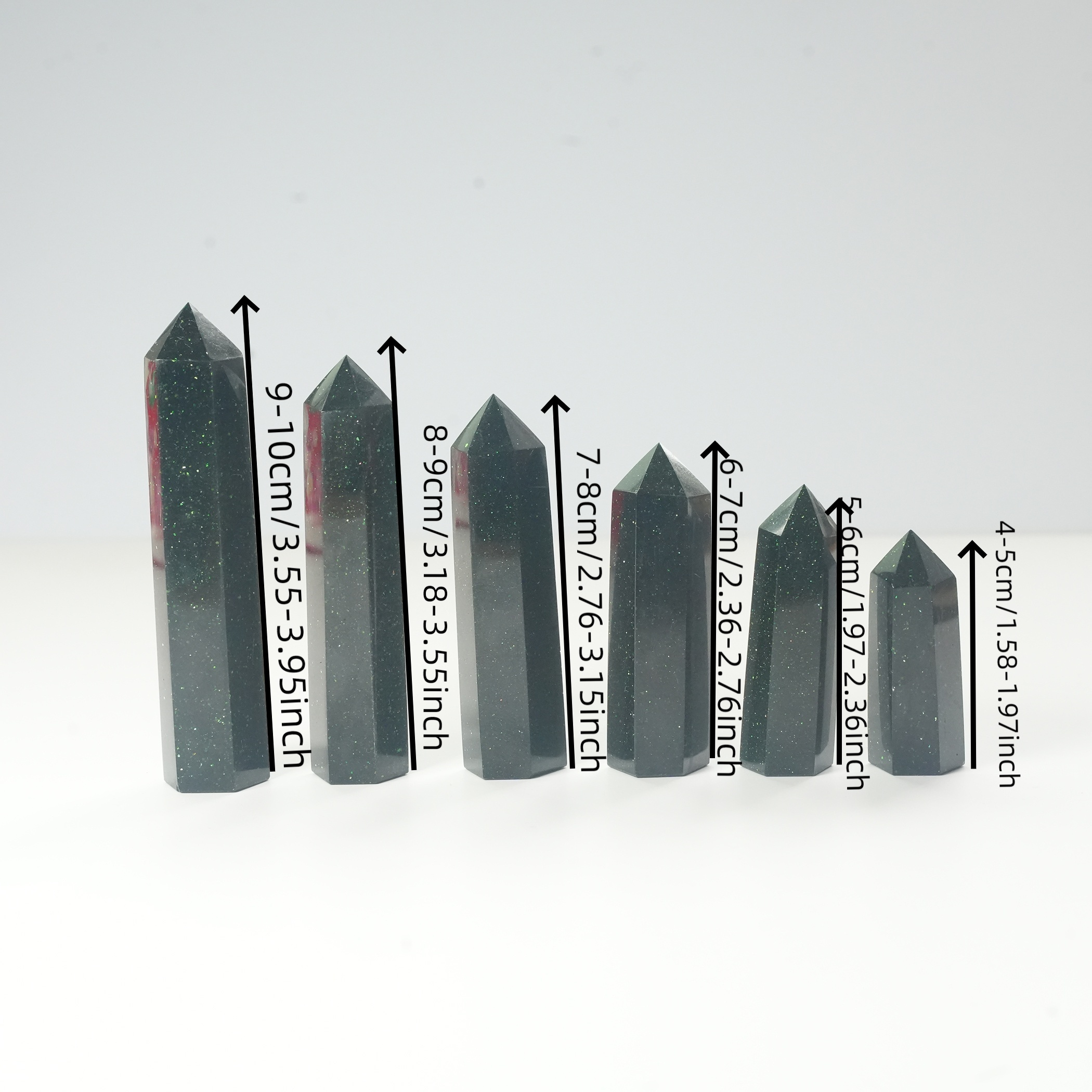 Green Goldstone Crystal Tower, – обзор и цена Home Decor Modern Organic
