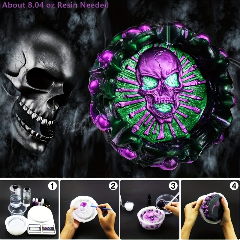 Ashtray mold, skull DIY craft  – обзор и цена Home Decor Manufacturers