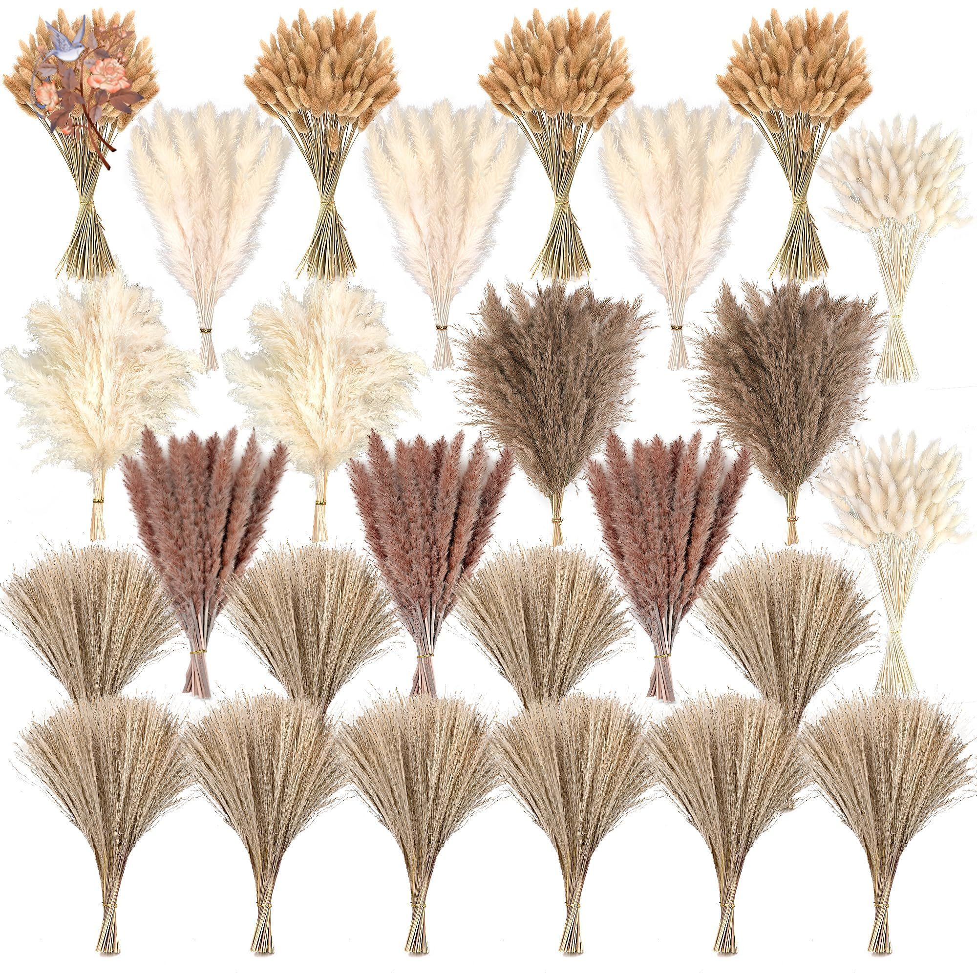 300Pcs Natural Large Pampas Gr – обзор и цена Dried Flower Bouquet