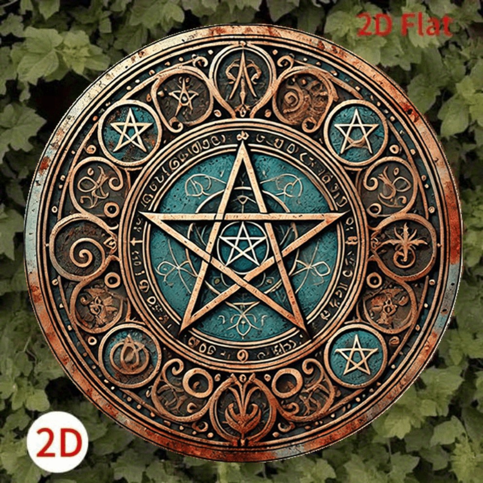 Vintage Wiccan Pentagram Metal – обзор и цена Home Decor Gothic