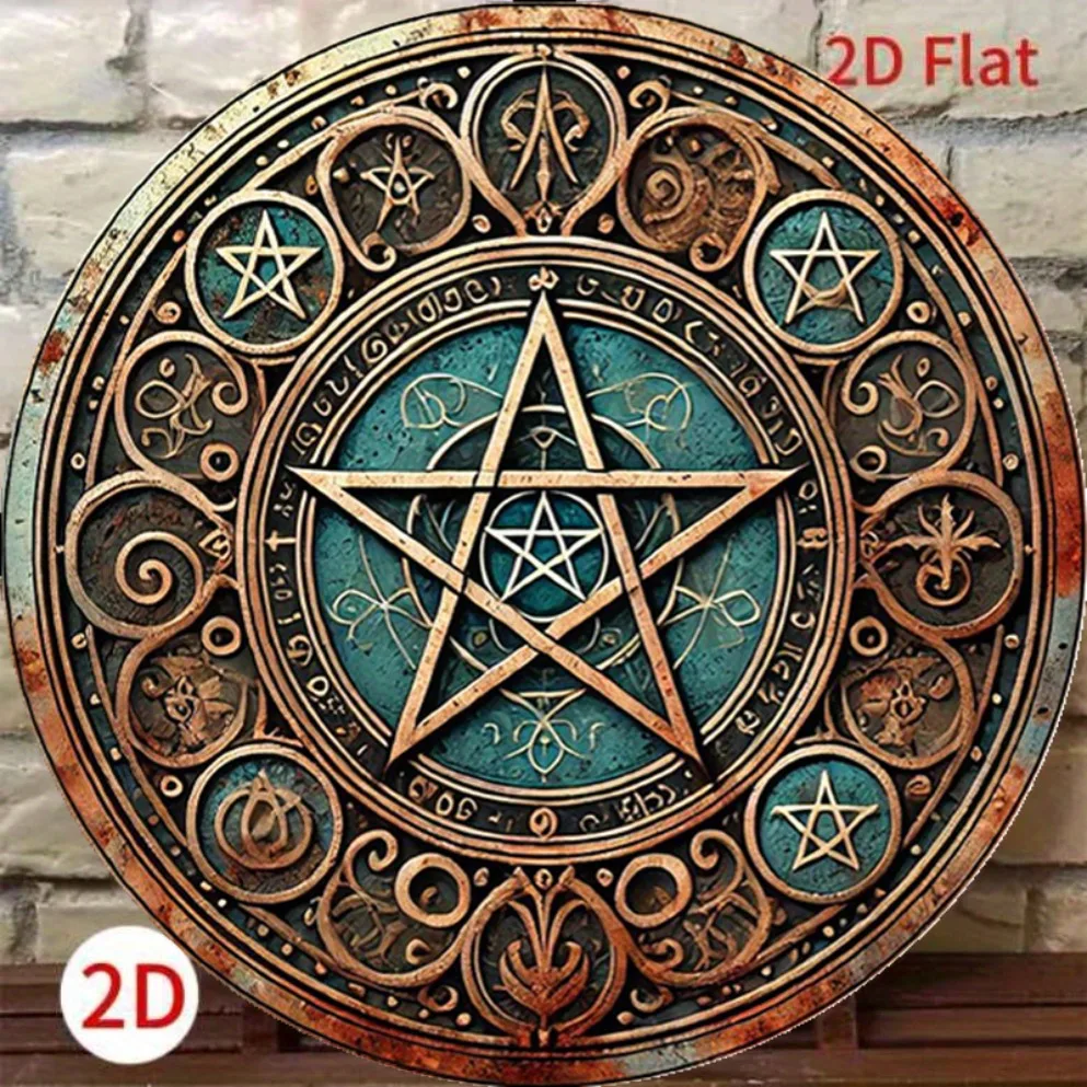 Vintage Wiccan Pentagram Metal – обзор и цена Home Decor Gothic