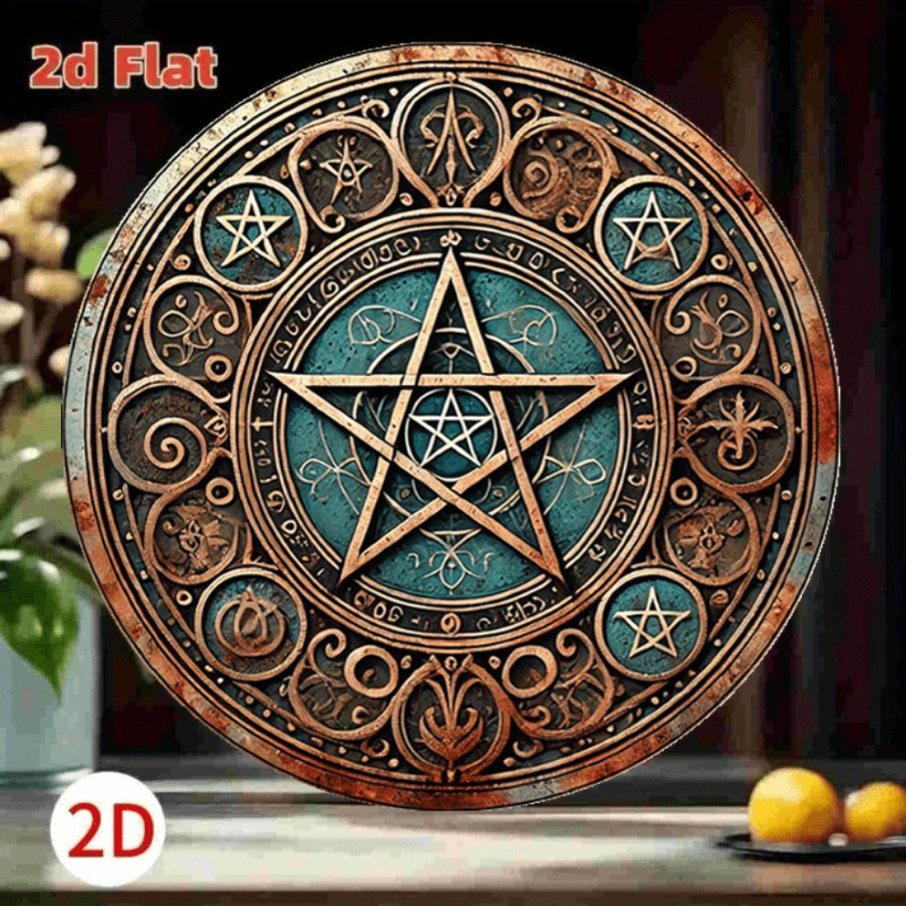 Vintage Wiccan Pentagram Metal – обзор и цена Home Decor Gothic