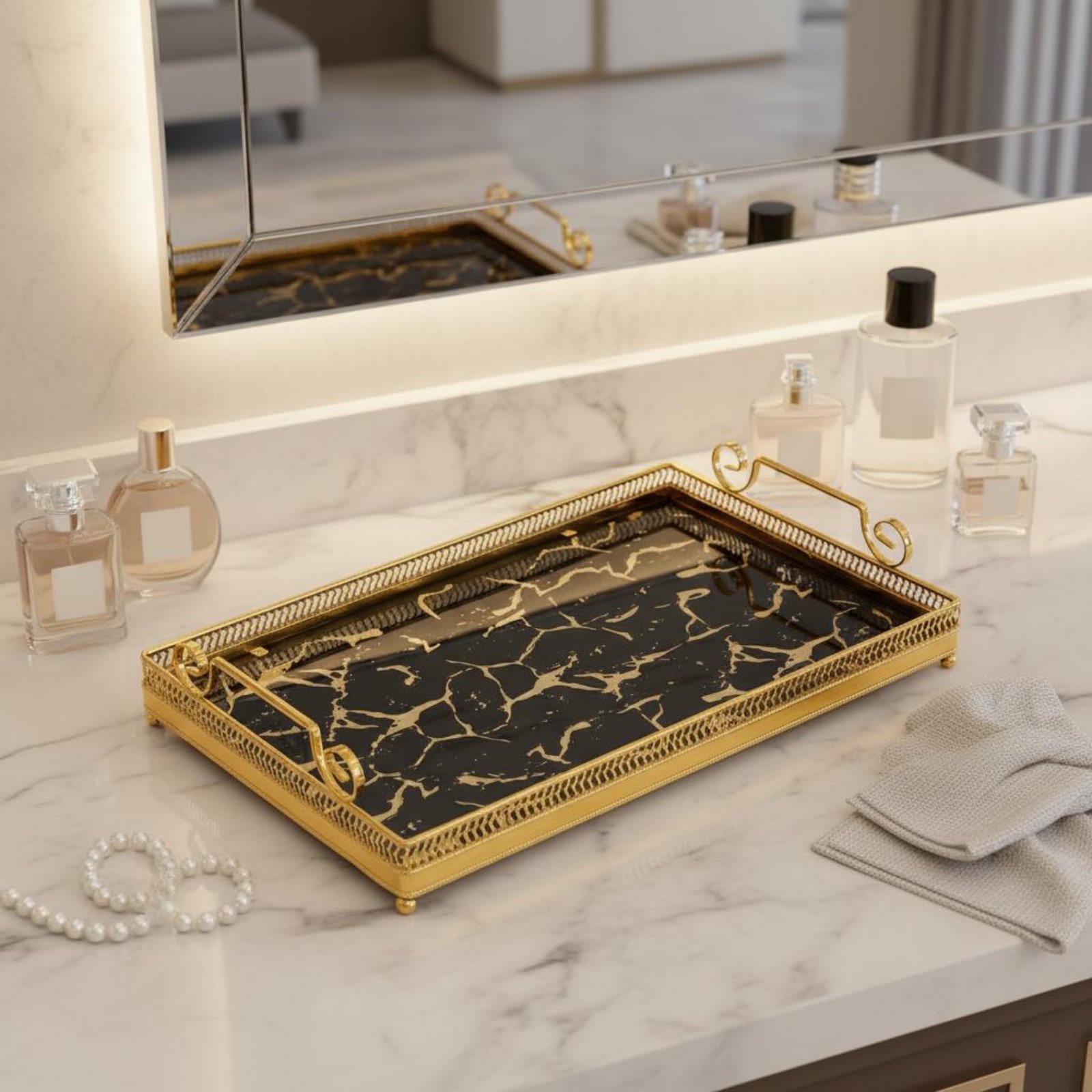 Decorative Mirror Tray Nordic  – обзор и цена Vanity Home Decor