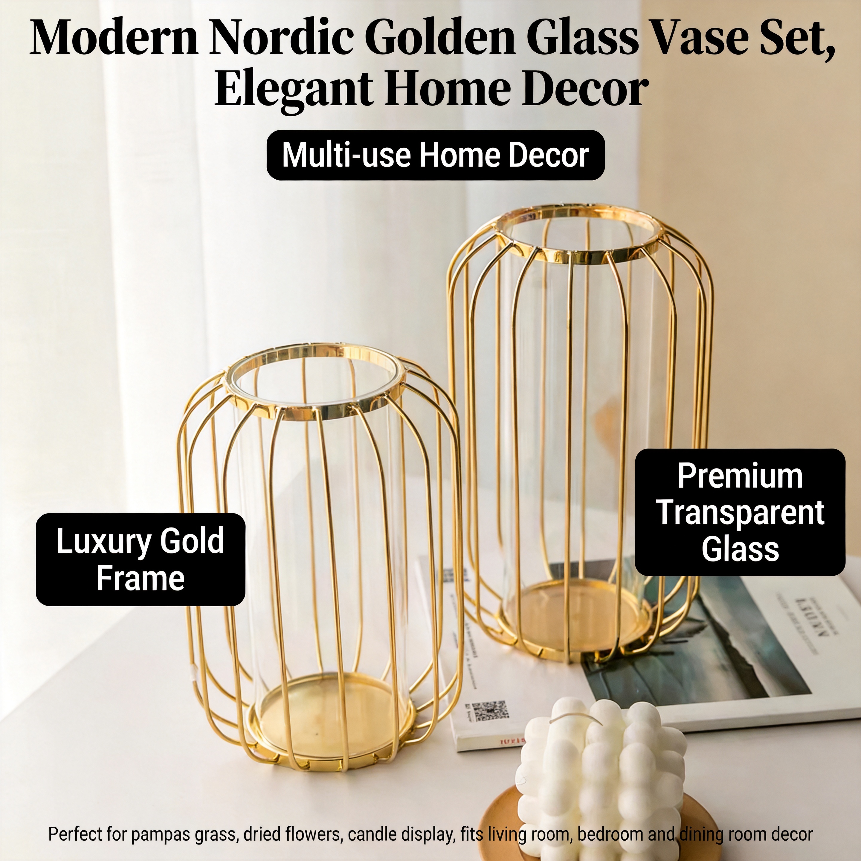 Retro Iron Art Vase Nordic Wro – обзор и цена Glass Vase Nordic
