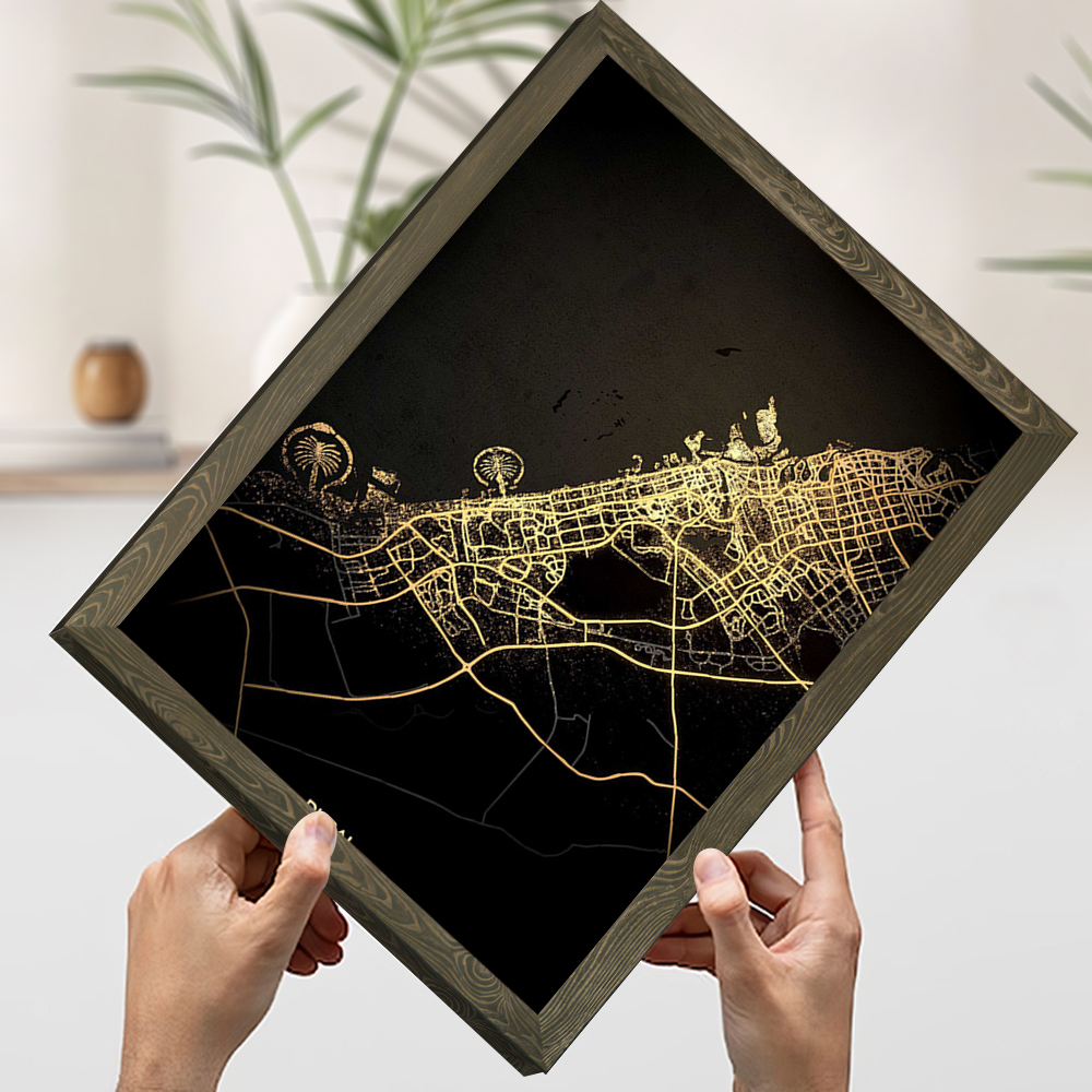 Dubai Map Prints Poster Custom – обзор и цена Home Decor Dubai