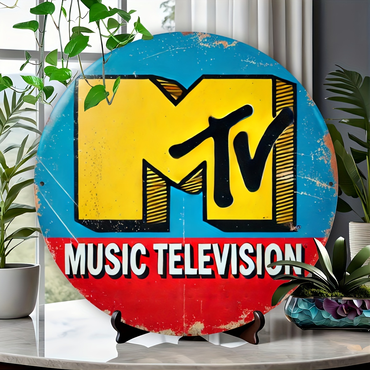 2D Printed Vintage Music TV Lo – обзор и цена Home Decor Logo