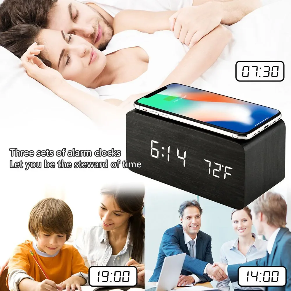 Alarm Clock LED Digital Wooden – обзор и цена Vintage Alarm Clock