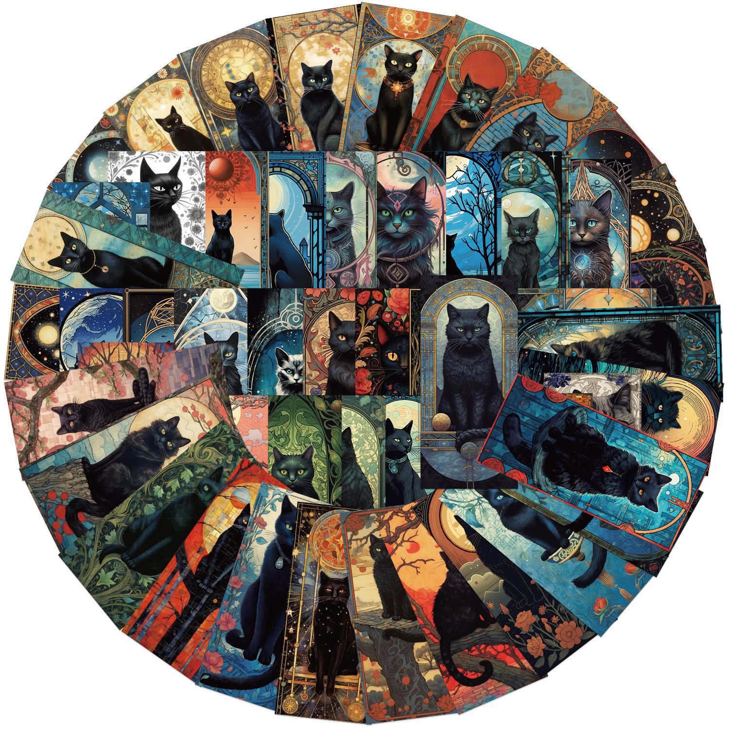 60PCS Dark Gothic Black Cat Ho – обзор и цена Home Decor Gothic