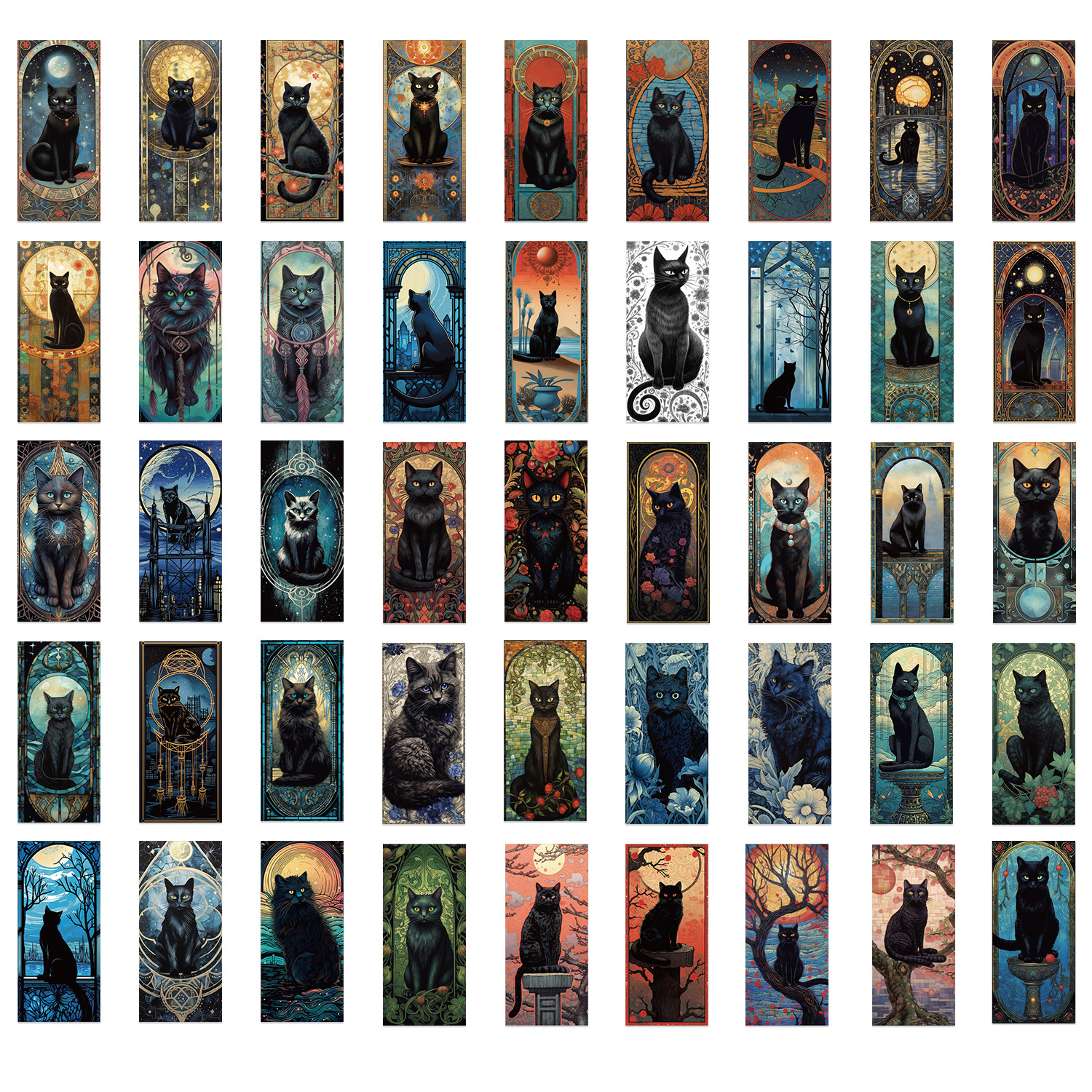 60PCS Dark Gothic Black Cat Ho – обзор и цена Home Decor Gothic