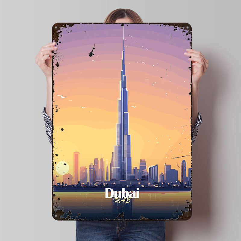 Dubai Skyline At Sunset Printe – обзор и цена Home Decor Dubai