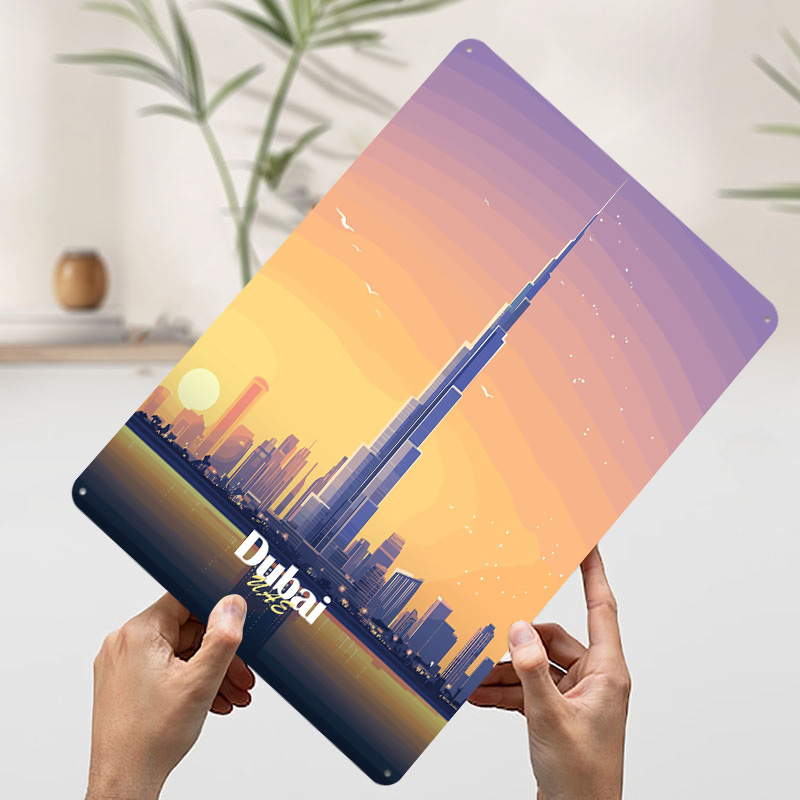 Dubai Skyline At Sunset Printe – обзор и цена Home Decor Dubai