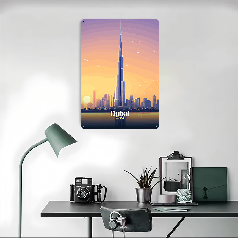 Dubai Skyline At Sunset Printe – обзор и цена Home Decor Dubai