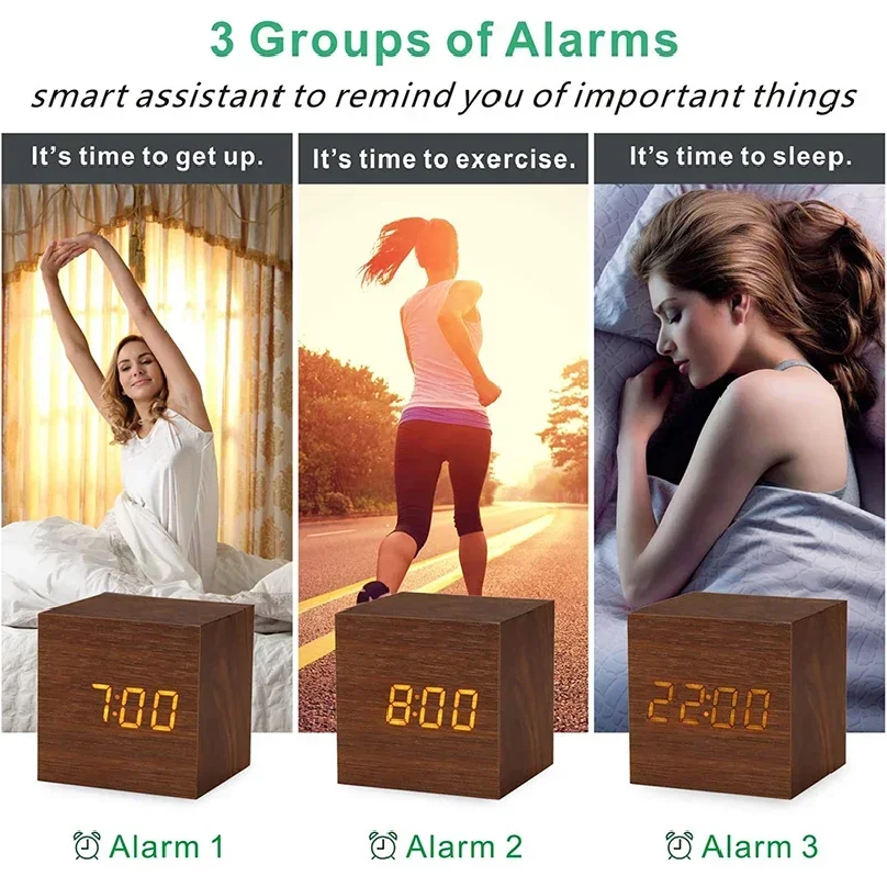 Wooden Digital Alarm Clock wit – обзор и цена Vintage Alarm Clock