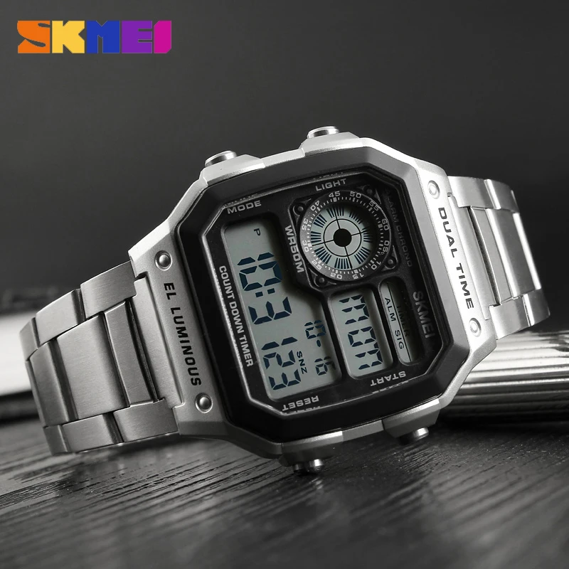 SKMEI 1335 Digital Watch for M – обзор и цена Vintage Alarm Clock
