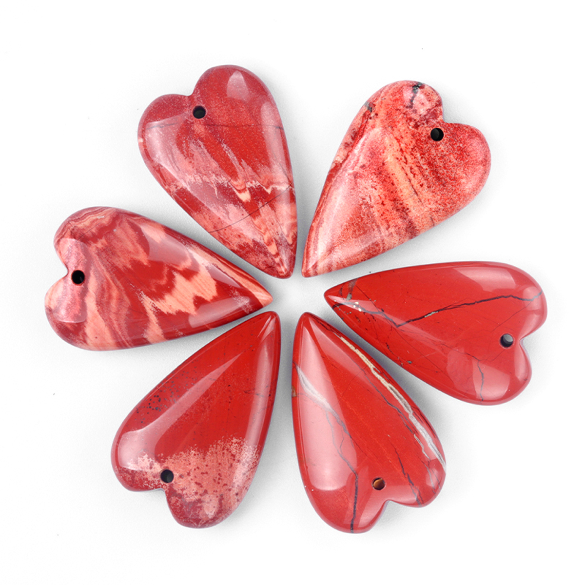 3pcs Peach Heart Natural Stone – обзор и цена Home Decor Modern Organic