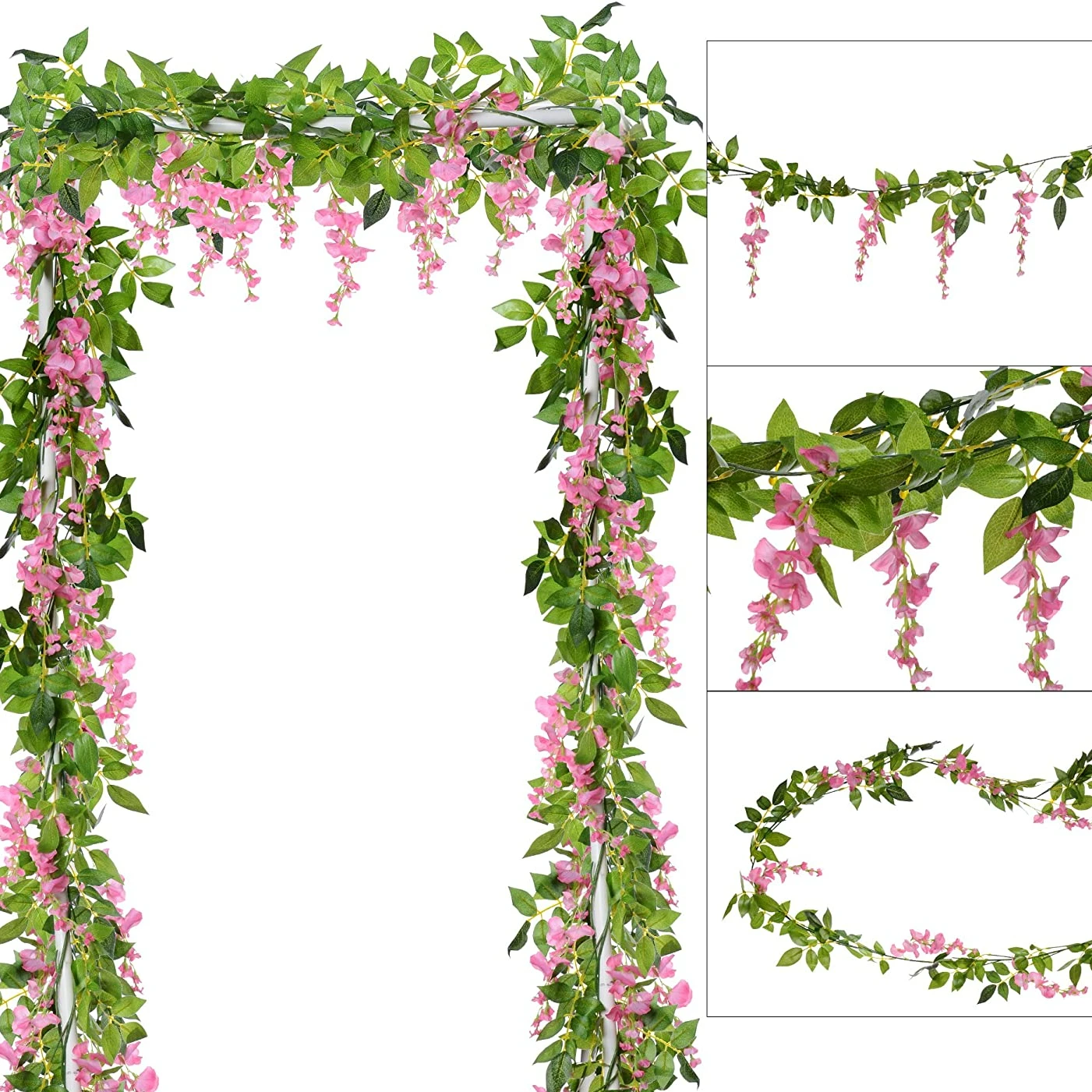 1.8M Artificial Flowers Silk A – обзор и цена Home Decor Rattan