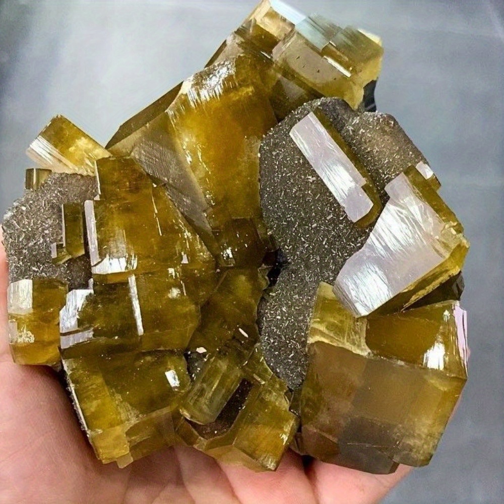 Rare Golden Barite Crystal Clu – обзор и цена Home Decor Modern Organic